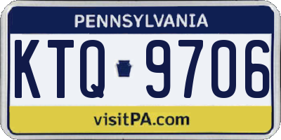 PA license plate KTQ9706