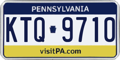 PA license plate KTQ9710