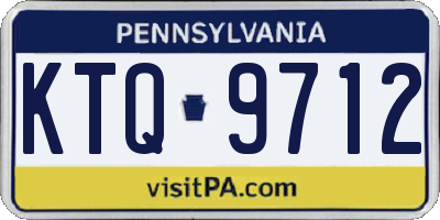 PA license plate KTQ9712
