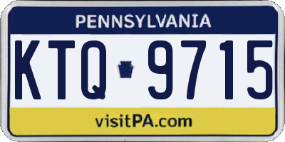 PA license plate KTQ9715