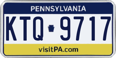 PA license plate KTQ9717