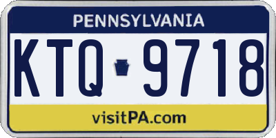 PA license plate KTQ9718