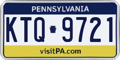 PA license plate KTQ9721