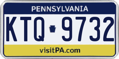 PA license plate KTQ9732