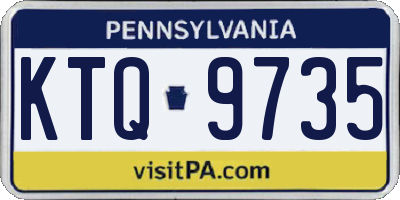 PA license plate KTQ9735