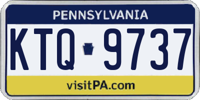 PA license plate KTQ9737