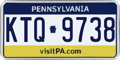 PA license plate KTQ9738