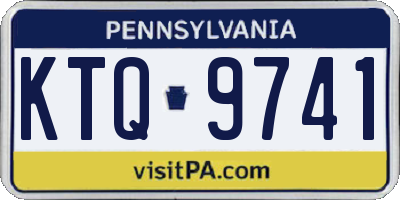 PA license plate KTQ9741