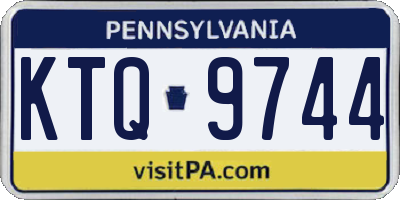 PA license plate KTQ9744