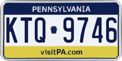 PA license plate KTQ9746