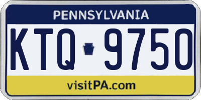 PA license plate KTQ9750