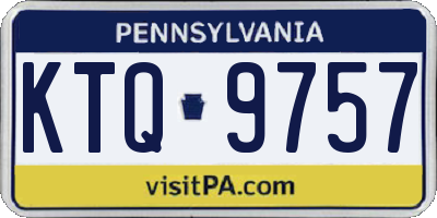 PA license plate KTQ9757