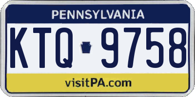 PA license plate KTQ9758