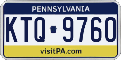 PA license plate KTQ9760