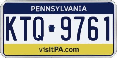 PA license plate KTQ9761