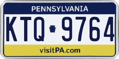 PA license plate KTQ9764