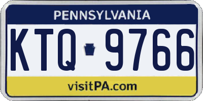 PA license plate KTQ9766