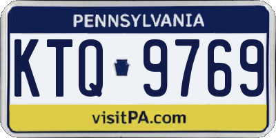 PA license plate KTQ9769