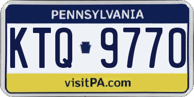 PA license plate KTQ9770