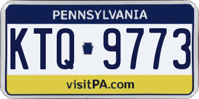 PA license plate KTQ9773