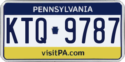 PA license plate KTQ9787