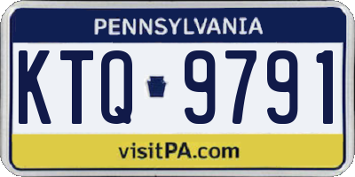 PA license plate KTQ9791