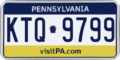 PA license plate KTQ9799