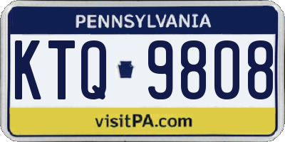 PA license plate KTQ9808