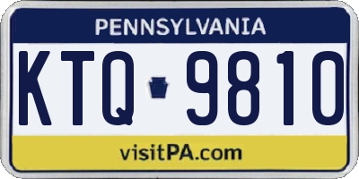 PA license plate KTQ9810