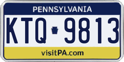 PA license plate KTQ9813