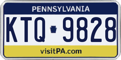 PA license plate KTQ9828