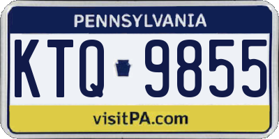 PA license plate KTQ9855