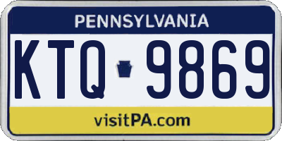 PA license plate KTQ9869