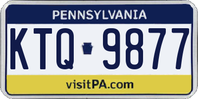 PA license plate KTQ9877