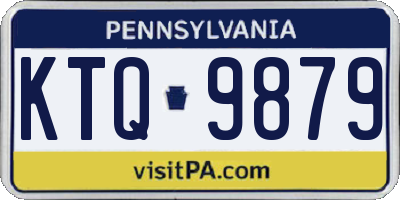 PA license plate KTQ9879