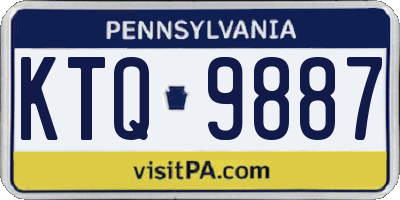 PA license plate KTQ9887