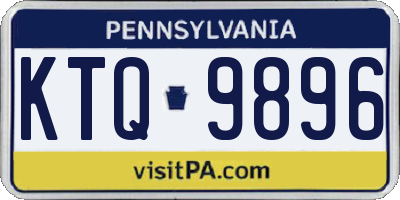 PA license plate KTQ9896