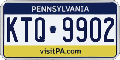 PA license plate KTQ9902