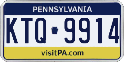 PA license plate KTQ9914