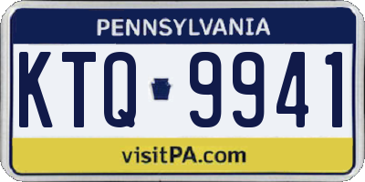 PA license plate KTQ9941