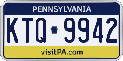PA license plate KTQ9942