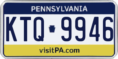 PA license plate KTQ9946