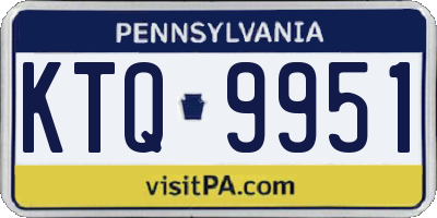 PA license plate KTQ9951