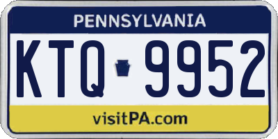 PA license plate KTQ9952