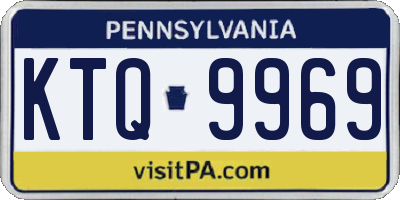 PA license plate KTQ9969