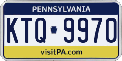 PA license plate KTQ9970