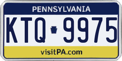 PA license plate KTQ9975