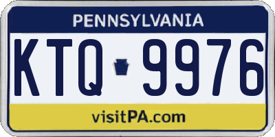 PA license plate KTQ9976