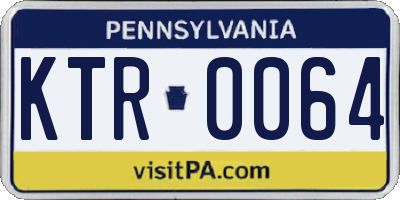 PA license plate KTR0064