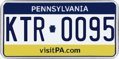 PA license plate KTR0095